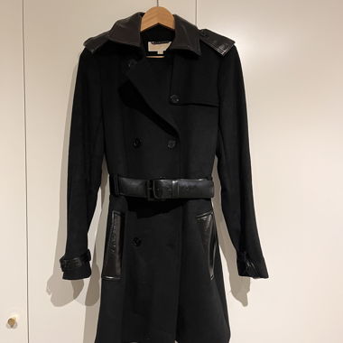Michael Kors black wool coat
