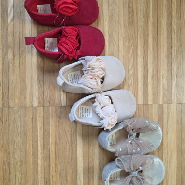 Chaussures souples pour bébé filles (lot de 3 paires)
