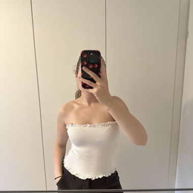 Haut bandeau blanc