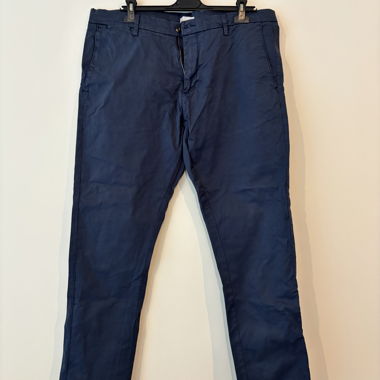 Dark blue men's chino trousers