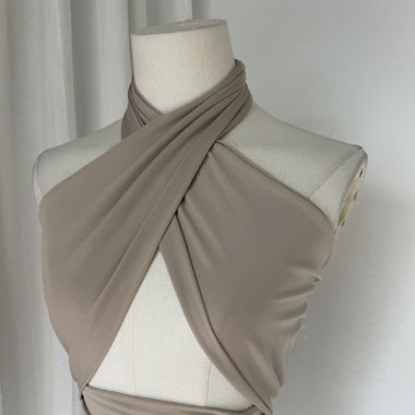 Beige bodycon dress 