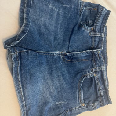 Pantaloncini di jeans blu