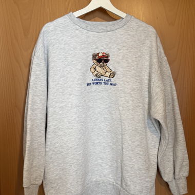 grauer Teddy Sweater 