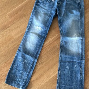 Jean Diesel bleu délavé à jambes droites w30/30