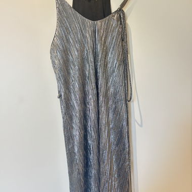 Partykleid Silbrig 2000er Style