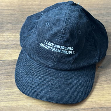 Casquette en velours côtelé Negroni