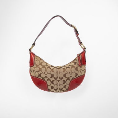 Sac hobo Vintage Coach Soho – Rouge cerise