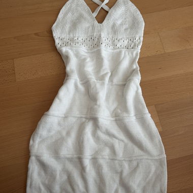 Robe tricot blanche