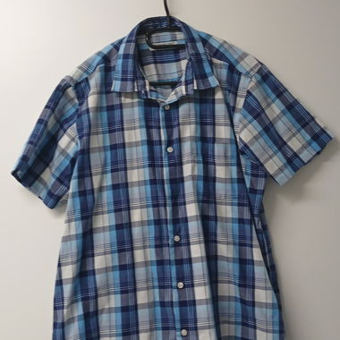 Camicia corta a quadri