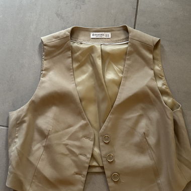 Gilet beige Stradivarius, taille EUR XL