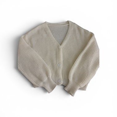 Strick-Cardigan beige