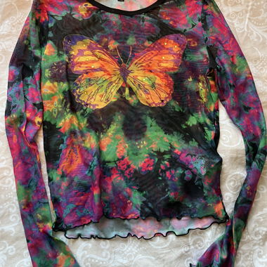 Haut en mesh papillon Delia's Dollskill