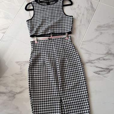 Set GUESS en pied-de-poule XS/S