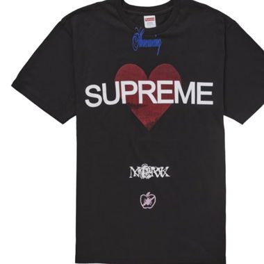 Camicia Supreme Nera Annoncing Heart