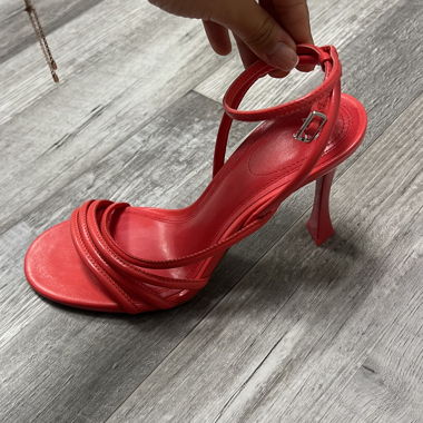Sandali con tacco rosso