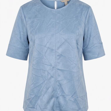 Blusa azzurra manica corta