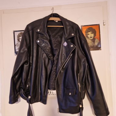Oversize Faux Leather Jacket