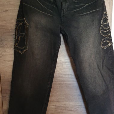 Washed Baggy Jeans