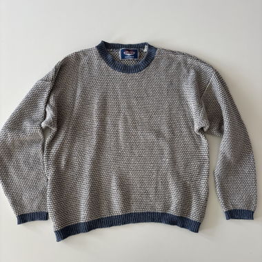Simon Casuals Pullover weiss und blau