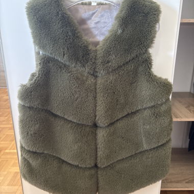 Gilet sans manches fourrure