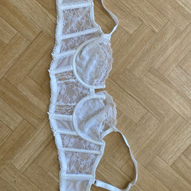 Weisses Korsett/Bustier aus Spitze