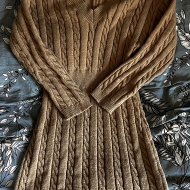 Knitted winter dress