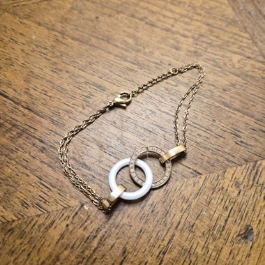 Bracciale ramato a doppio anello