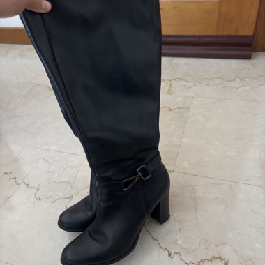 Black High Boots with Heel