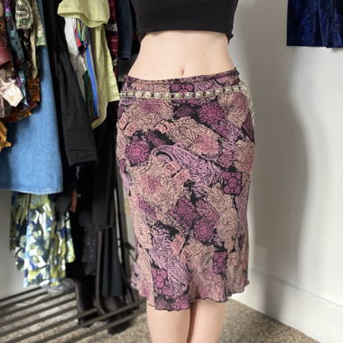  Black & Purple Mystic Gothic Skirt by Machinchose