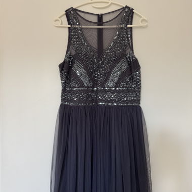Embroidered evening dress