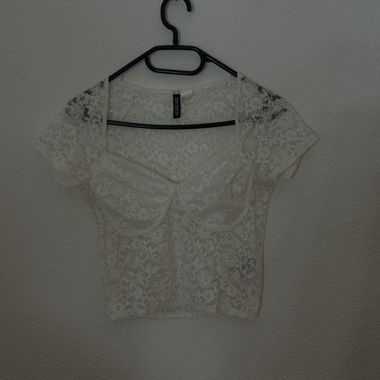 White mesh top