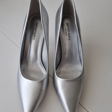 Silver High Heels