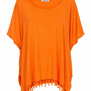 Haut ample orange