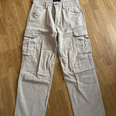 Pull & Bear Pantalon cargo beige