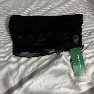 Black Bandeau Top