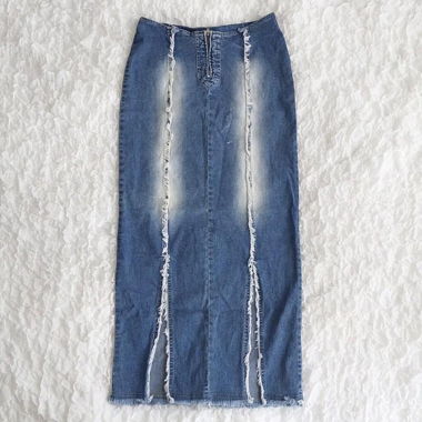 y2k denim maxi skirt
