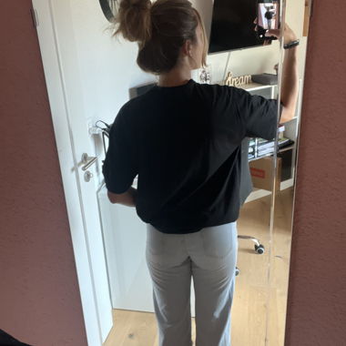 Schwarzes Oversize T-Shirt