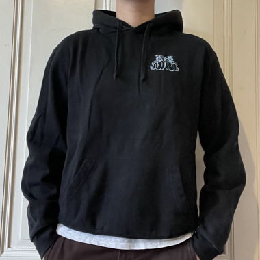 black hoodie