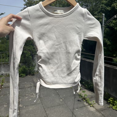 Pull&Bear Long-Sleeve Crop Top