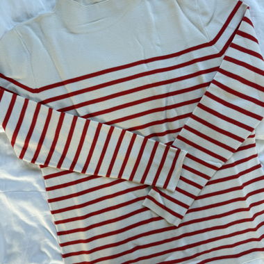 Maglione in maglia a righe