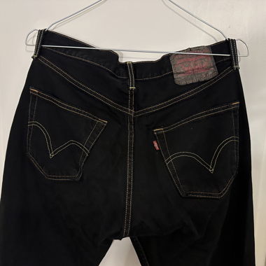 Schwarze Levis Vintage-Jeans Low Waist