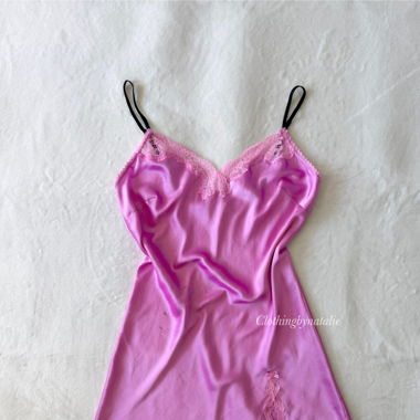 VS Purple Satin Slip Dress (S/M)