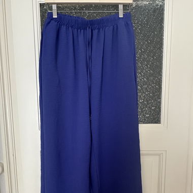 Pantalon ample bleu