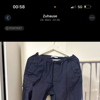 Pull & Bear Parachute Navy Blue