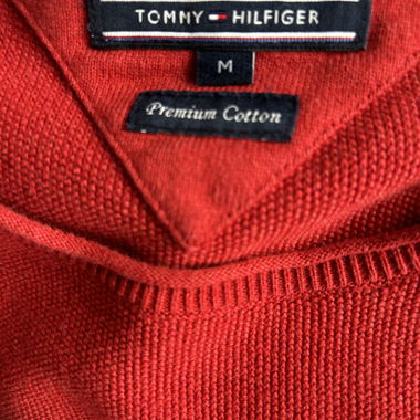 Pull rouge Tommy Hilfiger
