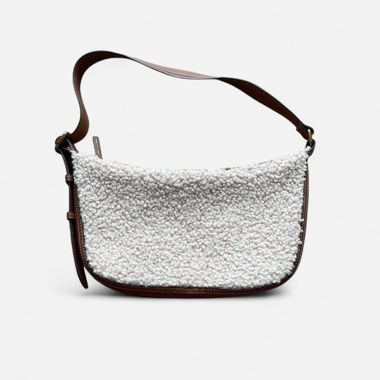 Zara Teddy Bouclé Schultertasche