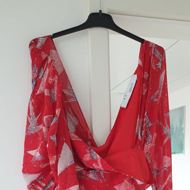 Robe d'été IRO à motifs rouges - soie