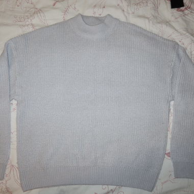 Maglione in maglia grigio chiaro