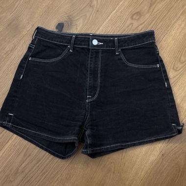 Shorts en denim noirs