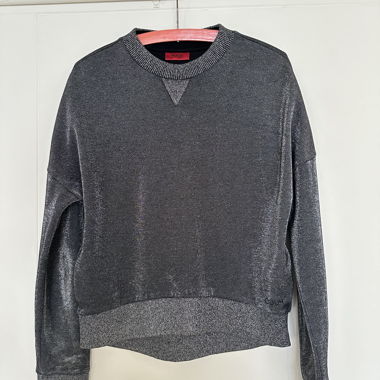 HUGO Boss Glitter Pullover Silver Y2K s